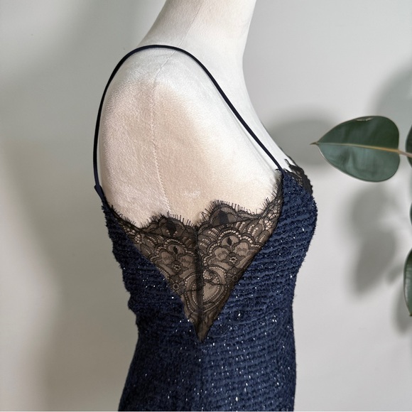 REVOLVE X by NBD Gio Dress Navy Metallic Dress Size 2 - Picture 4 of 10